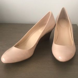 New! Calvin Klein wedge 2in heels in blush